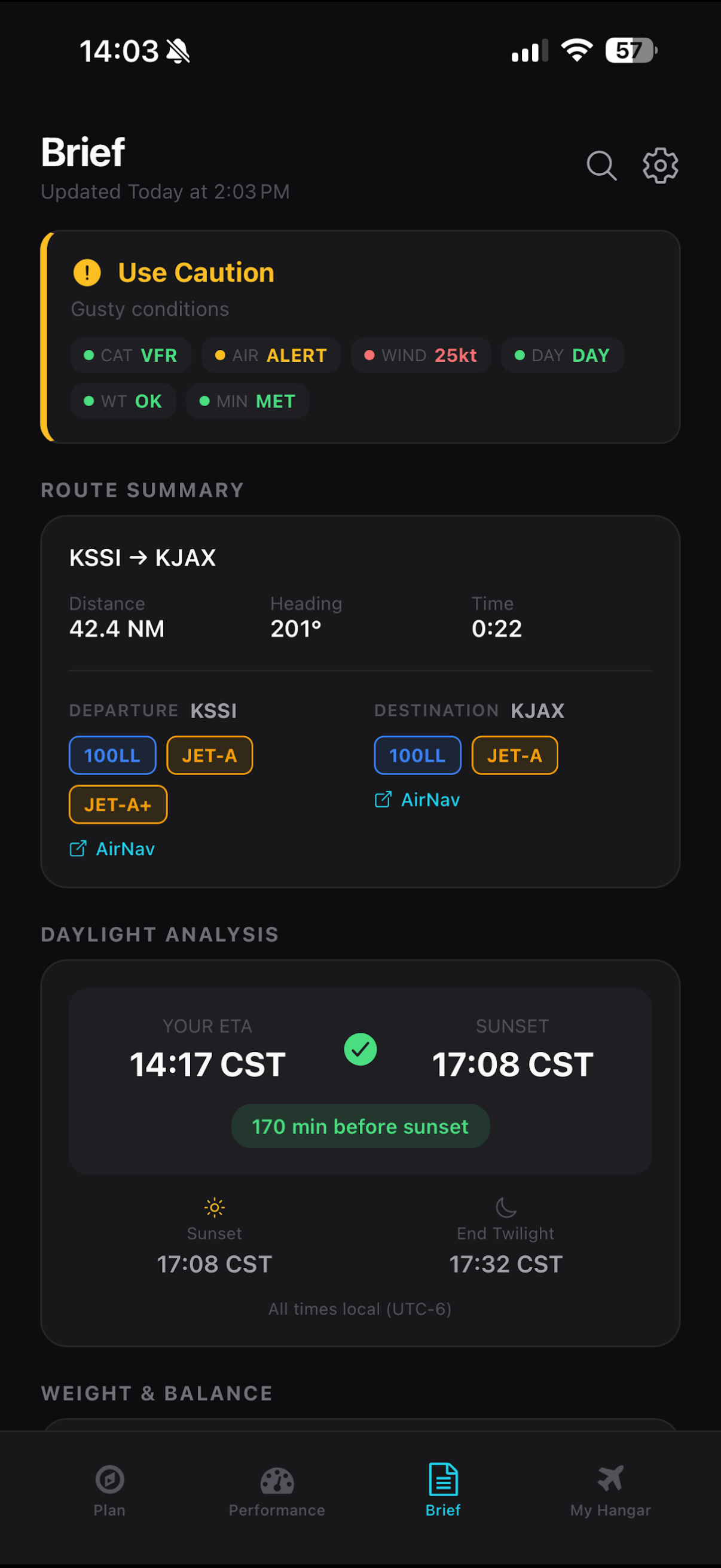 Be Brief Briefing View